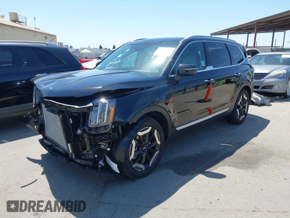 2025 Kia Telluride S with VIN 5XYP64GC4SG623557, listed as a IAAI auction lot 42385589 with 1,538 mi miles and . Bid and sale history available at DreamBid. Image 22.