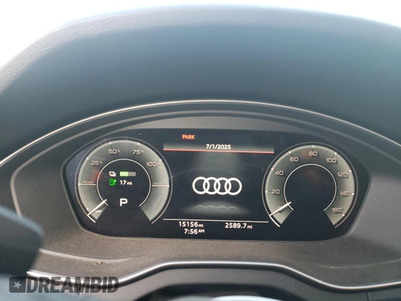 2023 Audi Q5 S line Premium Plus with VIN WA1E2AFY1P2052989, listed as a Copart auction lot 61967035 with 15,156 mi miles and Salvage title. Bid and sale history available at DreamBid. Image 9.