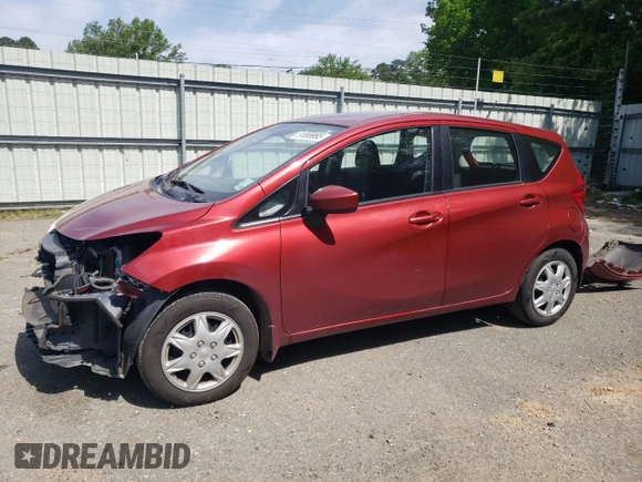 2016 Nissan Note S with VIN 3N1CE2CP1GL373163, listed as a Copart auction lot 51899995 with 83,448 mi miles and Salvage Title. Bid and sale history available at DreamBid. Image 1.
