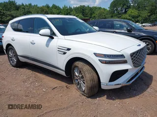 2025 Genesis GV80 Standard with VIN KMUHFESB8SU267537, listed as a IAAI auction lot 42665736 with 9,404 mi miles and . Bid and sale history available at DreamBid. Image 1.