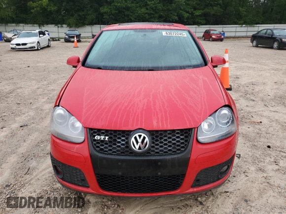 2009 Volkswagen Golf GTI z VIN WVWHV71K89W118353, wystawiony jako Copart lot #63072245 z przebiegiem 124 546 mil mil oraz Szkoda całkowita • Salvage title. Historia ofert i sprzedaży dostępna na DreamBid. Obrazek 5.