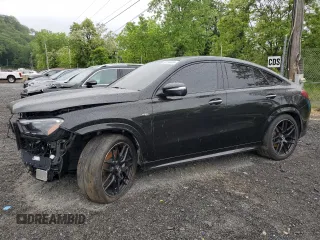 2024 Mercedes-Benz GLE 53 AMG with VIN 4JGFD6BB1RA997223, listed as a Copart auction lot 58154405 with 16,121 mi miles and Salvage title. Bid and sale history available at DreamBid. Image 1.