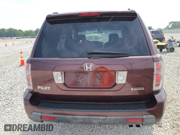 2008 Honda Pilot EX-L with VIN 5FNYF18568B048249, listed as a Copart auction lot 63614245 with 195,503 mi miles and Salvage title. Bid and sale history available at DreamBid. Image 6.