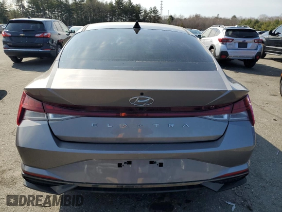 2021 Hyundai Elantra SEL with VIN KMHLN4AG6MU180046, listed as a Copart auction lot 48124345 with 102,043 mi miles and Salvage Title. Bid and sale history available at carsss.com. Image 6.