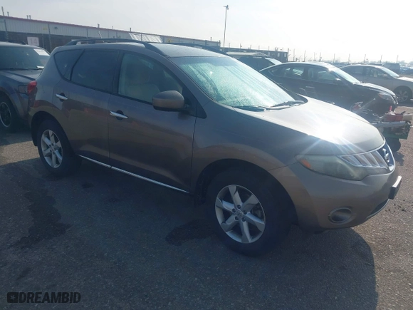 2009 Nissan Murano S with VIN JN8AZ18W59W143713, listed as a IAAI auction lot 41914824 with 148,654 mi miles. Bid and sale history available at carsss.com. Image 1.