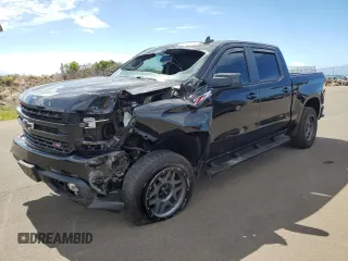 2021 Chevrolet Silverado 1500 LT Trail Boss with VIN 3GCPYFEDXMG455395, listed as a Copart auction lot 59181684 with 31,123 mi miles and Salvage Title. Bid and sale history available at DreamBid. Image 1.