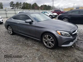 2018 Mercedes-Benz C 300 with VIN WDDWJ4KB3JF722371, listed as a Copart auction lot 47525335 with 62,940 mi miles and Salvage title. Bid and sale history available at DreamBid. Image 4.
