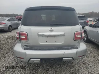 2018 Nissan Armada SL with VIN JN8AY2NC5J9550033, listed as a Copart auction lot 82569174 with 187,516 mi miles and Salvage Title. Bid and sale history available at carsss.com. Image 6.