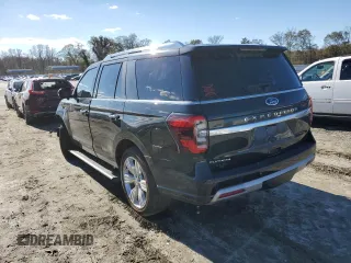 2023 Ford Expedition Platinum with VIN 1FMJU1M84PEA36586, listed as a Copart auction lot 80860424 with 15,022 mi miles and Salvage Title. Bid and sale history available at carsss.com. Image 2.