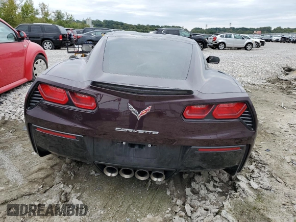 2017 Chevrolet Corvette 1LT with VIN 1G1YB2D78H5110592, listed as a Copart auction lot 67880174 with 33,207 mi miles and Salvage Title. Bid and sale history available at carsss.com. Image 6.