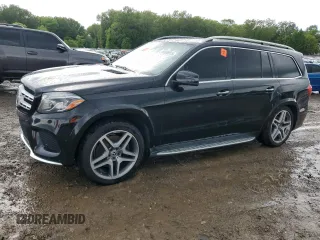 2017 Mercedes-Benz GLS 550 z VIN 4JGDF7DE9HA947571, wystawiony jako Copart lot #54668915 z przebiegiem Nie podano mil oraz Szkoda całkowita • Salvage title. Historia ofert i sprzedaży dostępna na DreamBid. Obrazek 1.