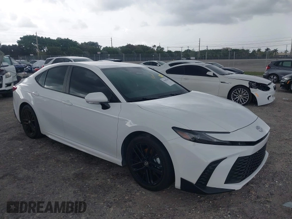 2025 Toyota Camry LE with VIN 4T1DAACK6SU531129, listed as a IAAI auction lot 41969220 with 10,542 mi miles and . Bid and sale history available at DreamBid. Image 1.