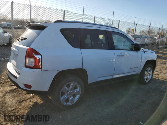 2013 Jeep Compass Sport with VIN 1C4NJCBA2DD275667, listed as a Copart auction lot 46259345 with 142,420 mi miles and Clean Title. Bid and sale history available at carsss.com. Image 3.
