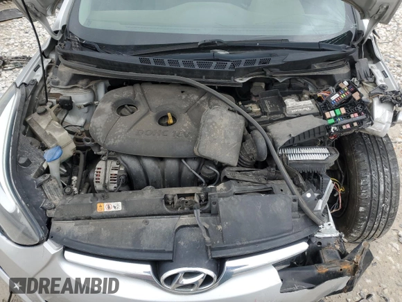 2016 Hyundai Elantra SE with VIN 5NPDH4AE7GH703619, listed as a Copart auction lot 53146755 with Not provided miles and Salvage title. Bid and sale history available at DreamBid. Image 11.