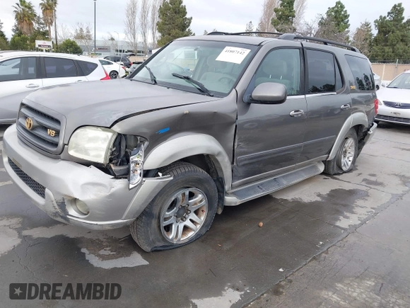 2003 Toyota Sequoia SR5 with VIN 5TDBT44A23S158061, listed as a IAAI auction lot 41807142 with 247,472 mi miles and . Bid and sale history available at DreamBid. Image 2.