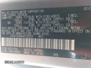 2006 Scion xB z VIN JTLKT324064103023, wystawiony jako IAAI lot #42463759 z przebiegiem Nie podano mil oraz . Historia ofert i sprzedaży dostępna na DreamBid. Obrazek 9.