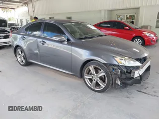 2013 Lexus IS 250 z VIN JTHBF5C21D5186818, wystawiony jako IAAI lot #42137581 z przebiegiem 133 080 mil mil oraz . Historia ofert i sprzedaży dostępna na DreamBid. Obrazek 1.