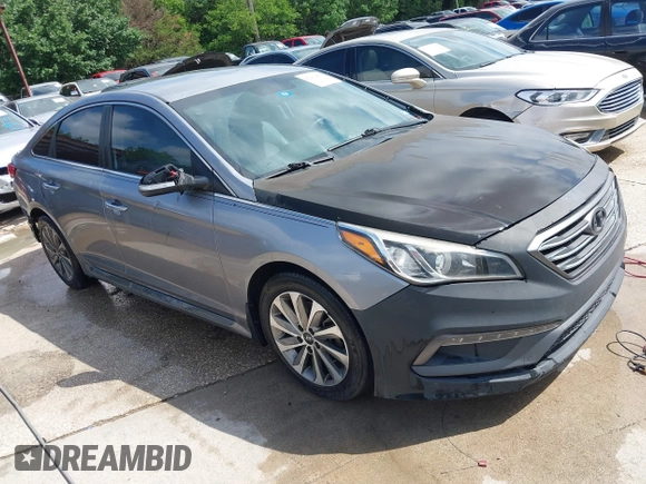 2016 Hyundai Sonata Sport with VIN 5NPE34AF9GH299993, listed as a IAAI auction lot 42212488 with 174,898 mi miles and . Bid and sale history available at carsss.com. Image 1.