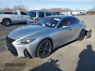 2023 Lexus IS with VIN JTHGZ1E29P5030517, listed as a Copart auction lot 45531435 with 36,301 mi miles and Salvage Title. Bid and sale history available at carsss.com. Image 1.