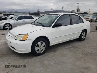 2003 Honda Civic LX with VIN 2HGES16553H586222, listed as a Copart auction lot 49484765 with 133,106 mi miles and Clean Title. Bid and sale history available at carsss.com. Image 1.