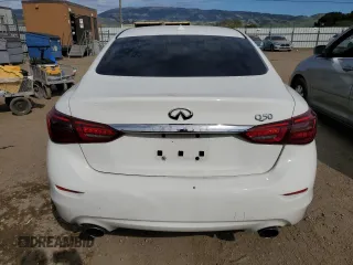 2018 Infiniti Q50 Luxe with VIN JN1EV7AP4JM363507, listed as a Copart auction lot 47868895 with 105,217 mi miles and Salvage Title. Bid and sale history available at DreamBid. Image 6.