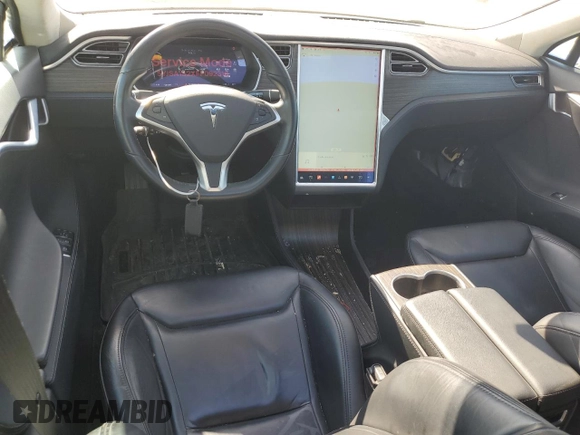 2015 Tesla Model S 85D with VIN 5YJSA1S2XFF092318, listed as a Copart auction lot 52026615 with 78,729 mi miles and Salvage Title. Bid and sale history available at carsss.com. Image 8.