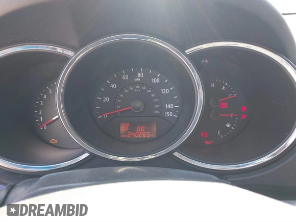 2012 Kia Sorento LX with VIN 5XYKT4A29CG224681, listed as a IAAI auction lot 41787906 with 240,265 mi miles. Bid and sale history available at carsss.com. Image 7.