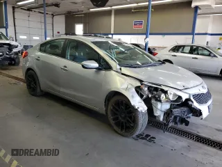 2014 Kia Forte EX with VIN KNAFZ4A86E5078656, listed as a Copart auction lot 52536195 with 58,497 mi miles and Salvage Title. Bid and sale history available at carsss.com. Image 4.