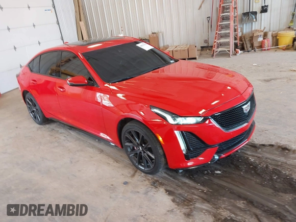 2021 Cadillac CT5 V-Series with VIN 1G6DV5RW9M0136210, listed as a IAAI auction lot 42571132 with 16,941 mi miles and . Bid and sale history available at DreamBid. Image 1.