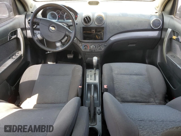 2007 Chevrolet Aveo LT with VIN KL1TG56607B053675, listed as a Copart auction lot 58504415 with 214,019 mi miles and Salvage title. Bid and sale history available at DreamBid. Image 8.
