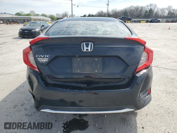 2019 Honda Civic LX with VIN 19XFC2F6XKE010537, listed as a Copart auction lot 51139255 with 117,859 mi miles and Salvage Title. Bid and sale history available at DreamBid. Image 6.