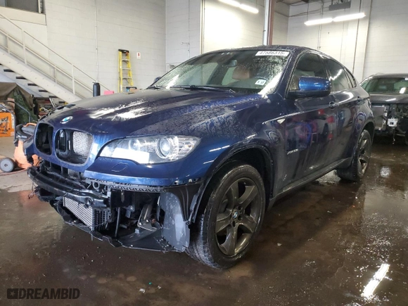 2013 BMW X6 xDrive35i with VIN 5UXFG2C50DL783039, listed as a Copart auction lot 47586315 with 103,448 mi miles and Salvage Title. Bid and sale history available at carsss.com. Image 1.