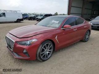 2020 Genesis G70 2.0T with VIN KMTG44LA9LU063255, listed as a Copart auction lot 68521544 with 68,339 mi miles and Salvage Title. Bid and sale history available at carsss.com. Image 1.