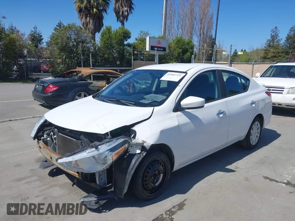 2018 Nissan Versa Sedan SV with VIN 3N1CN7AP8JL872775, listed as a IAAI auction lot 41881821 with 205,367 mi miles. Bid and sale history available at carsss.com. Image 6.