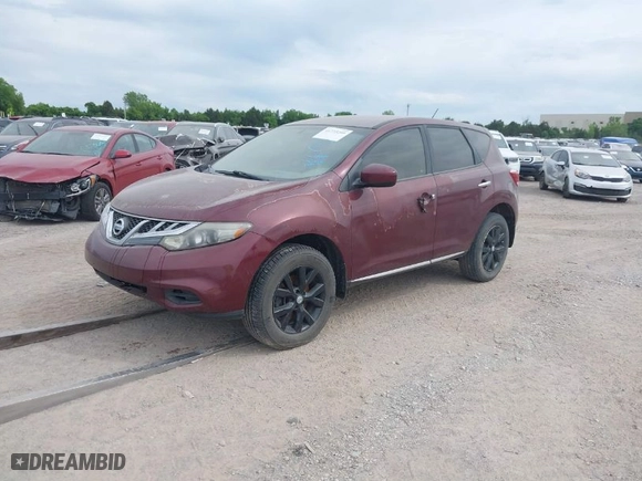 2012 Nissan Murano S with VIN JN8AZ1MU9CW121175, listed as a IAAI auction lot 41735209 with 191,933 mi miles. Bid and sale history available at carsss.com. Image 2.