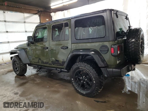 2023 Jeep Wrangler с VIN 1C4JJXN60PW604923, выставлен на аукционе Copart как лот 52259215 с пробегом 22 198 миль миль и Списание • Salvage title. История ставок и продаж доступна на DreamBid. Изображение 2.