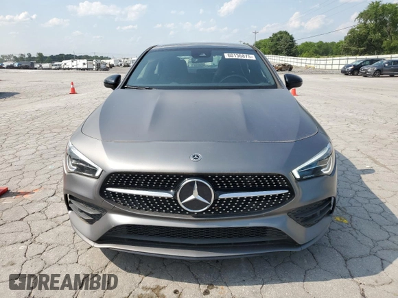 2021 Mercedes-Benz CLA 250 with VIN W1K5J4HB8MN226060, listed as a Copart auction lot 60136875 with 33,676 mi miles and Salvage title. Bid and sale history available at DreamBid. Image 5.