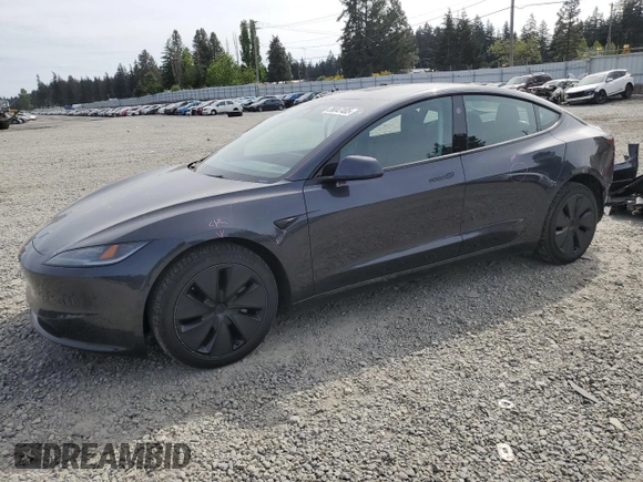 2024 Tesla Model 3 Long Range with VIN 5YJ3E1EB9RF816038, listed as a Copart auction lot 56047485 with 8,786 mi miles and Salvage Title. Bid and sale history available at DreamBid. Image 1.