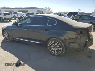 2015 Kia Cadenza Premium with VIN KNALN4D7XF5175734, listed as a Copart auction lot 46308575 with 109,387 mi miles and Salvage Title. Bid and sale history available at carsss.com. Image 2.