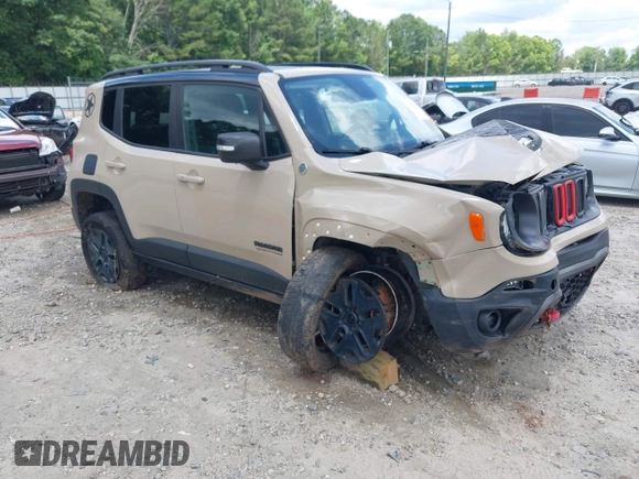 2017 Jeep Renegade Trailhawk with VIN ZACCJBCB5HPF70617, listed as a IAAI auction lot 42516113 with 66,187 mi miles and . Bid and sale history available at DreamBid. Image 1.