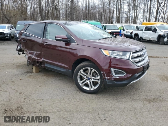 2018 Ford Edge Titanium with VIN 2FMPK4K87JBB18450, listed as a Copart auction lot 53461425 with 54,101 mi miles and Salvage Title. Bid and sale history available at carsss.com. Image 4.