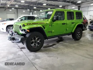 2019 Jeep Wrangler Unlimited Rubicon with VIN 1C4HJXFG4KW549035, listed as a Copart auction lot 52453855 with 71,425 mi miles and Salvage title. Bid and sale history available at DreamBid. Image 1.
