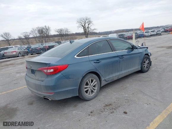 2017 Hyundai Sonata 2.4L with VIN 5NPE24AF6HH497550, listed as a IAAI auction lot 41707185 with 135,797 mi miles. Bid and sale history available at carsss.com. Image 4.