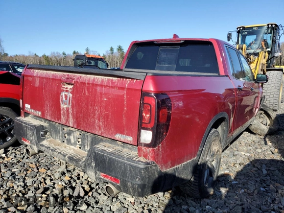 2022 Honda Ridgeline RTL-E with VIN 5FPYK3F78NB015932, listed as a Copart auction lot 53505315 with 40,009 mi miles and Salvage title. Bid and sale history available at DreamBid. Image 3.