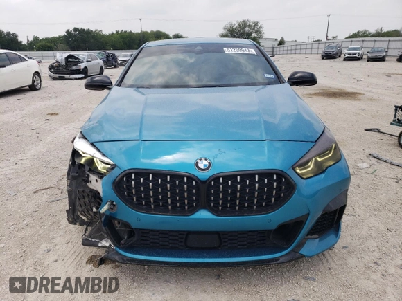 2020 BMW 2 Series M235i xDrive with VIN WBA13AL09L7F42707, listed as a Copart auction lot 51259043 with 43,945 mi miles. Bid and sale history available at carsss.com. Image 5.