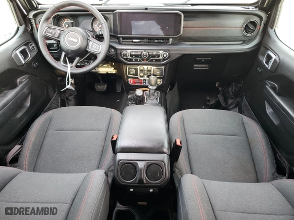 2024 Jeep Wrangler Rubicon with VIN 1C4PJXFG6RW261748, listed as a Copart auction lot 51479585 with 7,911 mi miles and Salvage Title. Bid and sale history available at carsss.com. Image 8.
