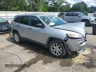 2015 Jeep Cherokee Sport with VIN 1C4PJLAB7FW536303, listed as a Copart auction lot 56233885 with 150,883 mi miles and Salvage title. Bid and sale history available at DreamBid. Image 4.