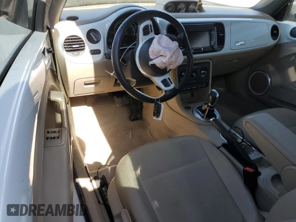 2015 Volkswagen Beetle with VIN 3VW5A7AT5FM818525, listed as a Copart auction lot 48745635 with Not Provided miles and Salvage Title. Bid and sale history available at DreamBid. Image 8.