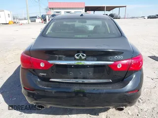 2015 Infiniti Q50 Premium with VIN JN1BV7AR0FM397827, listed as a IAAI auction lot 41774729 with 85,616 mi miles. Bid and sale history available at carsss.com. Image 16.