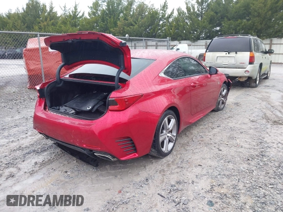 2016 Lexus RC 200t F Sport with VIN JTHHA5BC0G5002928, listed as a IAAI auction lot 41306766 with 114,811 mi miles and . Bid and sale history available at DreamBid. Image 4.